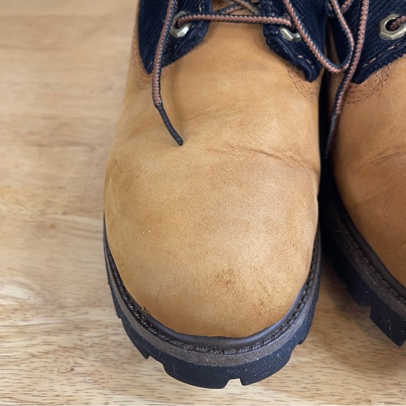 Timberland Wheat and Plaid Nubuck Tan Corduroy Waterproof Winter Boots Size 7 - Picture 10 of 16